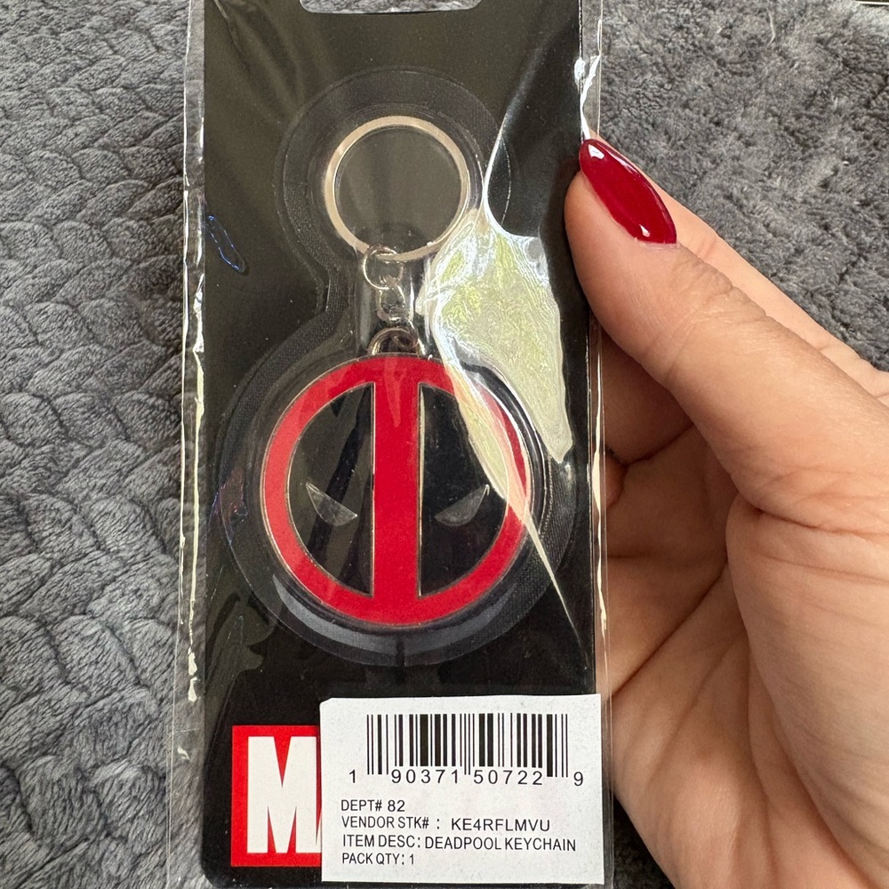 Red and Black Keychain
